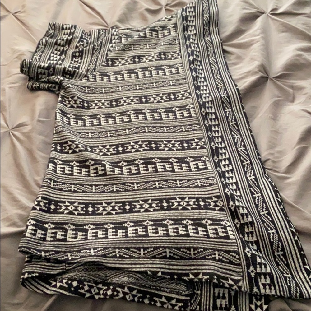 Aztec print cardigan